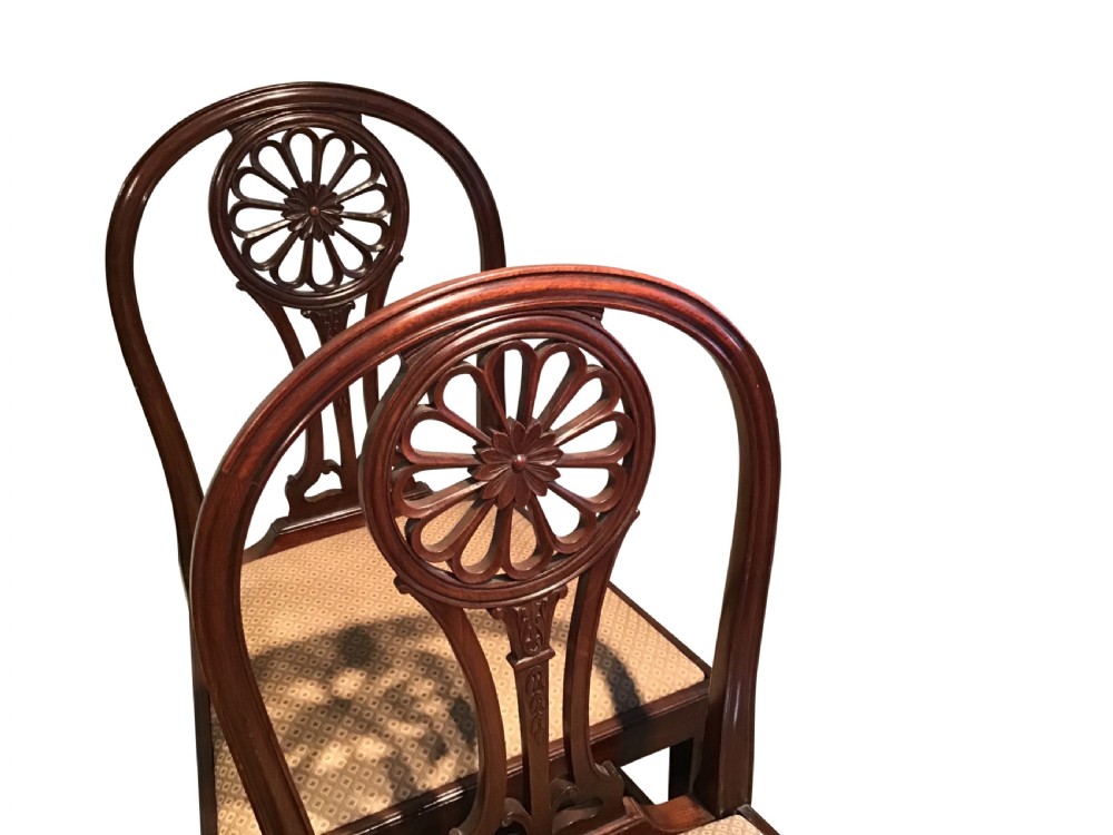 Set of eight antique dining chairs View IV