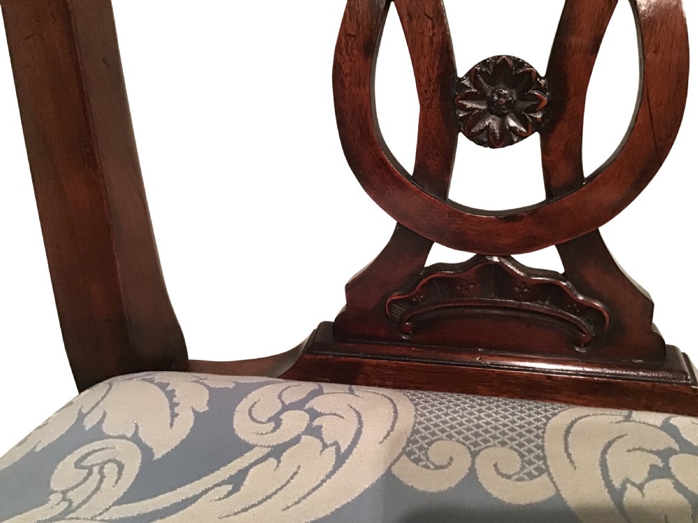 Set of 12 antique mahogany chairs View IX