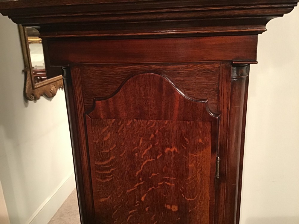Antique Scottish oak longcase clock View IV