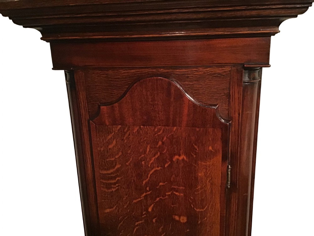 Antique Scottish oak longcase clock View VIII