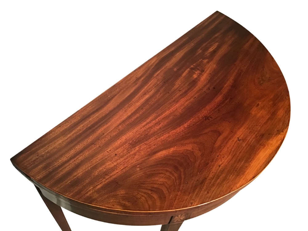 Georgian demi lune tea table View II