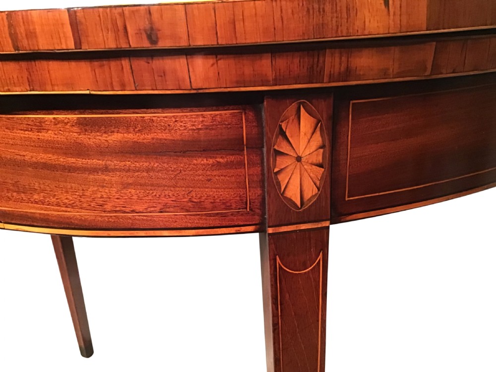 Georgian demi lune tea table View III