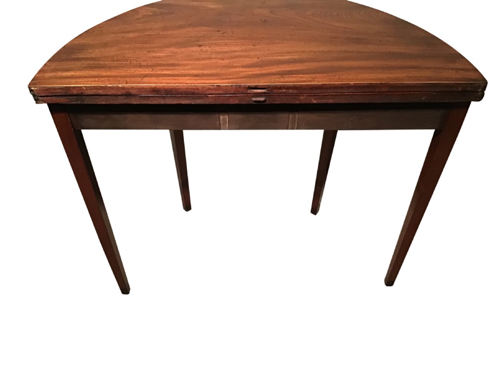 Georgian demi lune tea table View VI