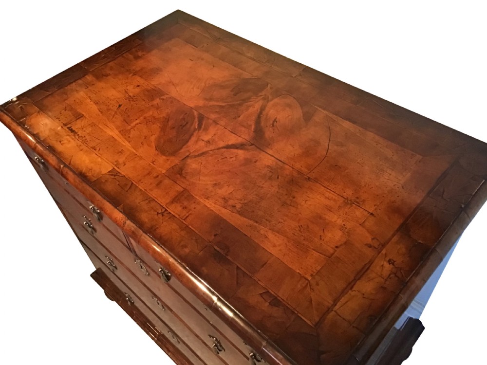 Antique yew wood chest of drawers View II