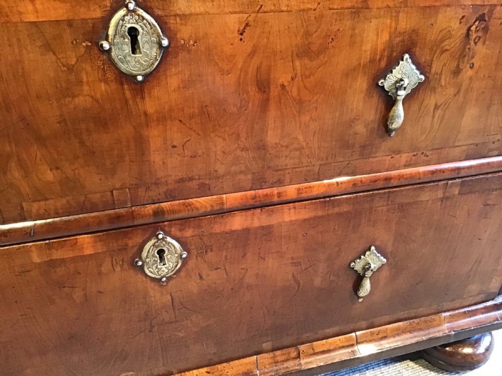 Antique yew wood chest of drawers View V