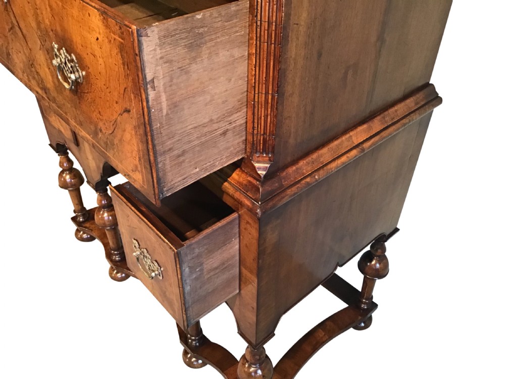 Antique walnut chest on stand View IV