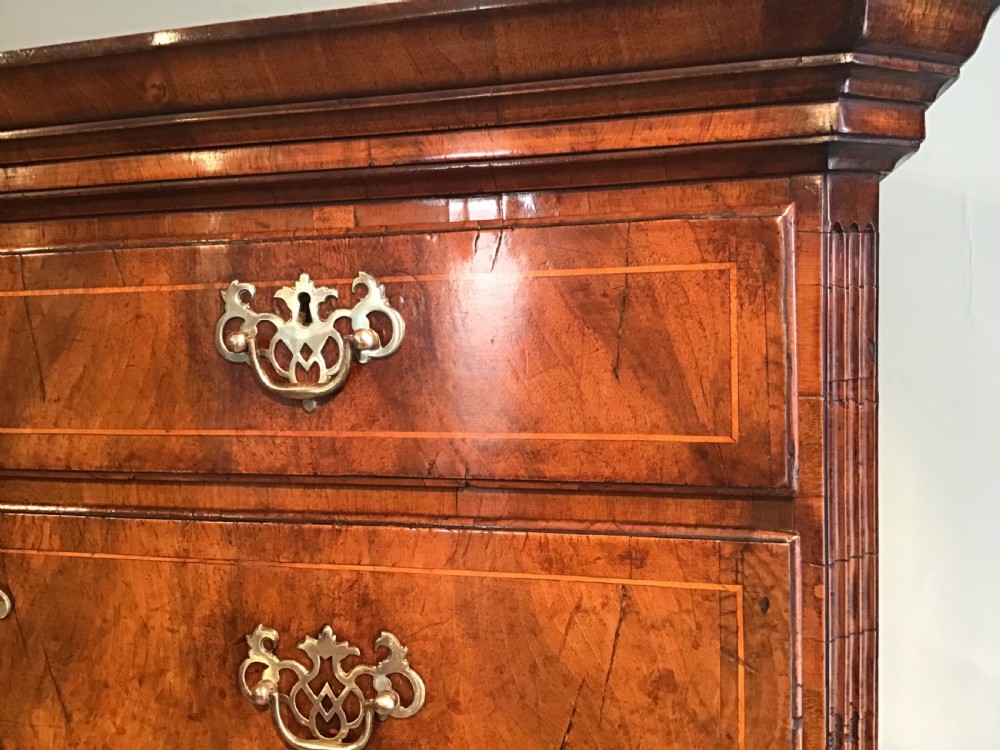 Antique walnut chest on stand View V