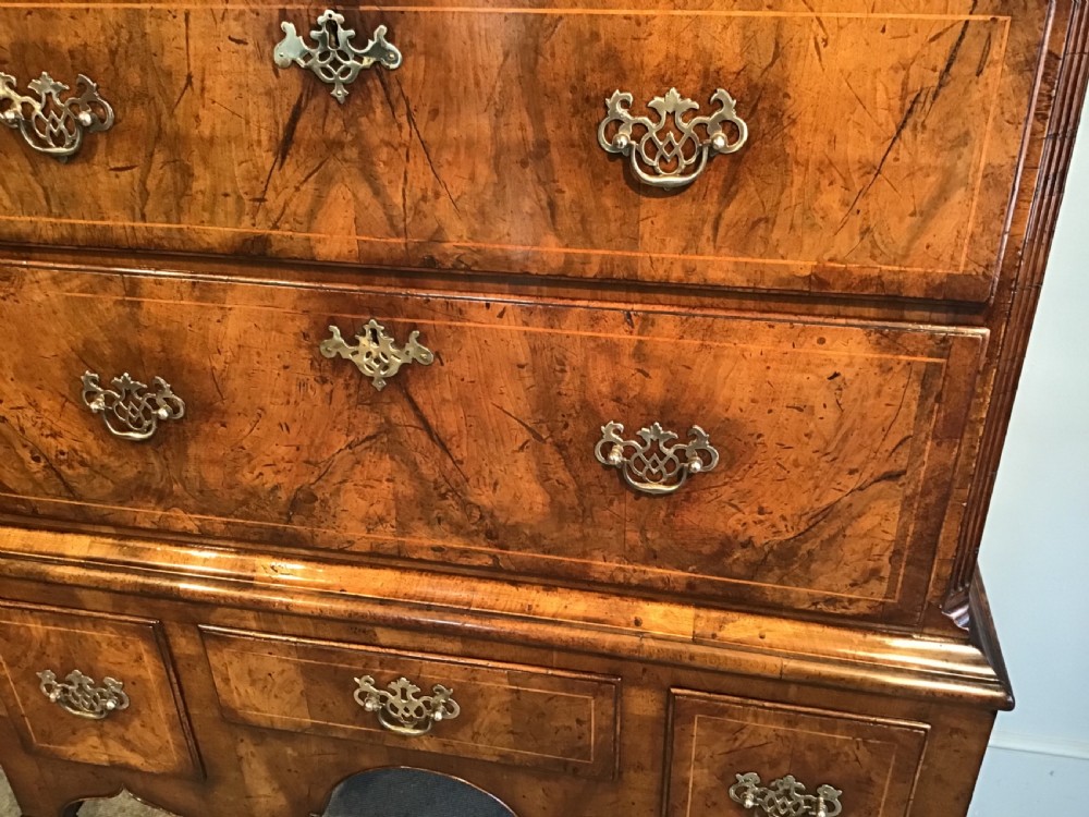 Antique walnut chest on stand View VI