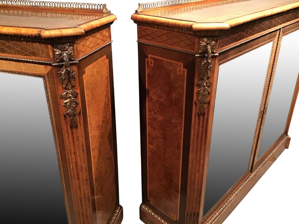 Pair of antique side cabinets View III