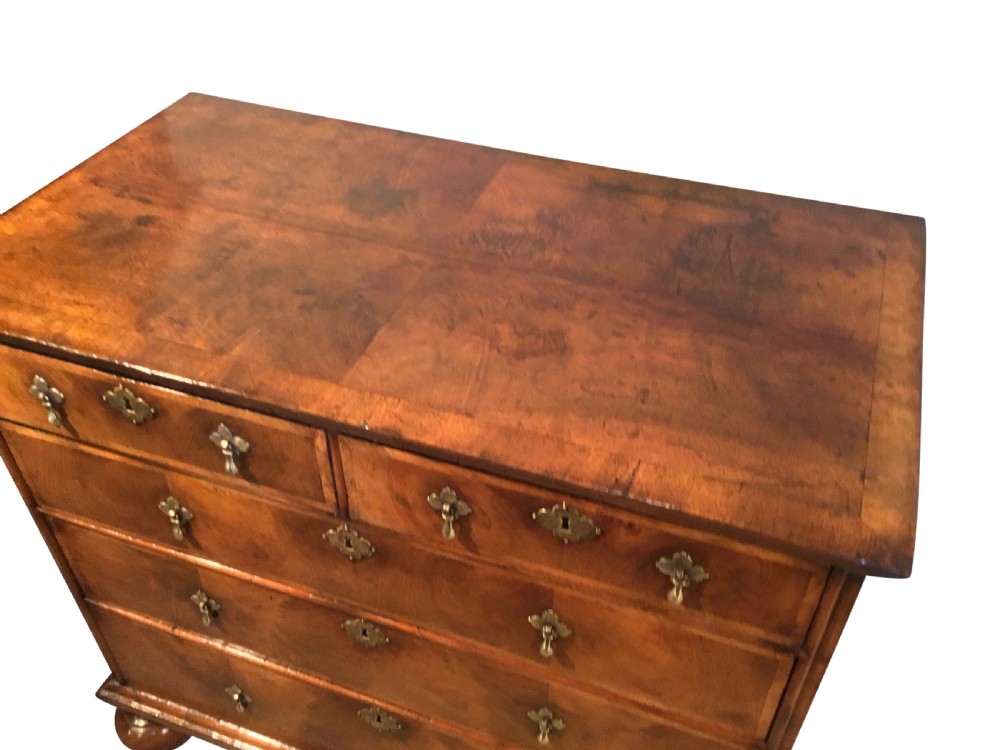 Antique walnut and oak chest of drawers View III
