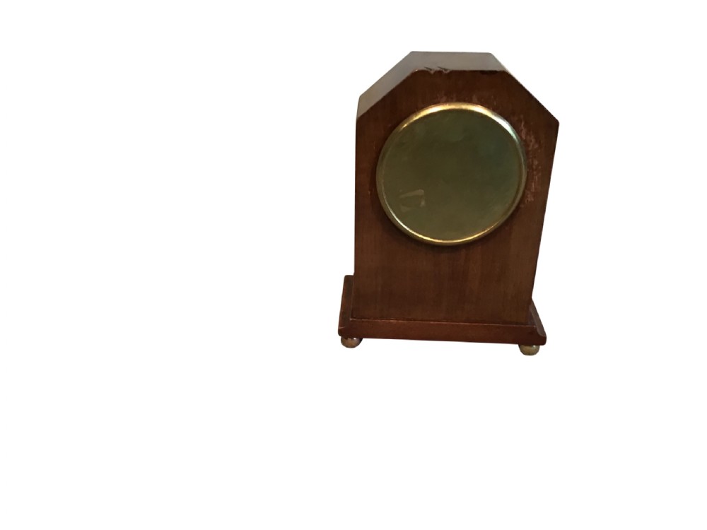Antique mahogany mantle clock View II