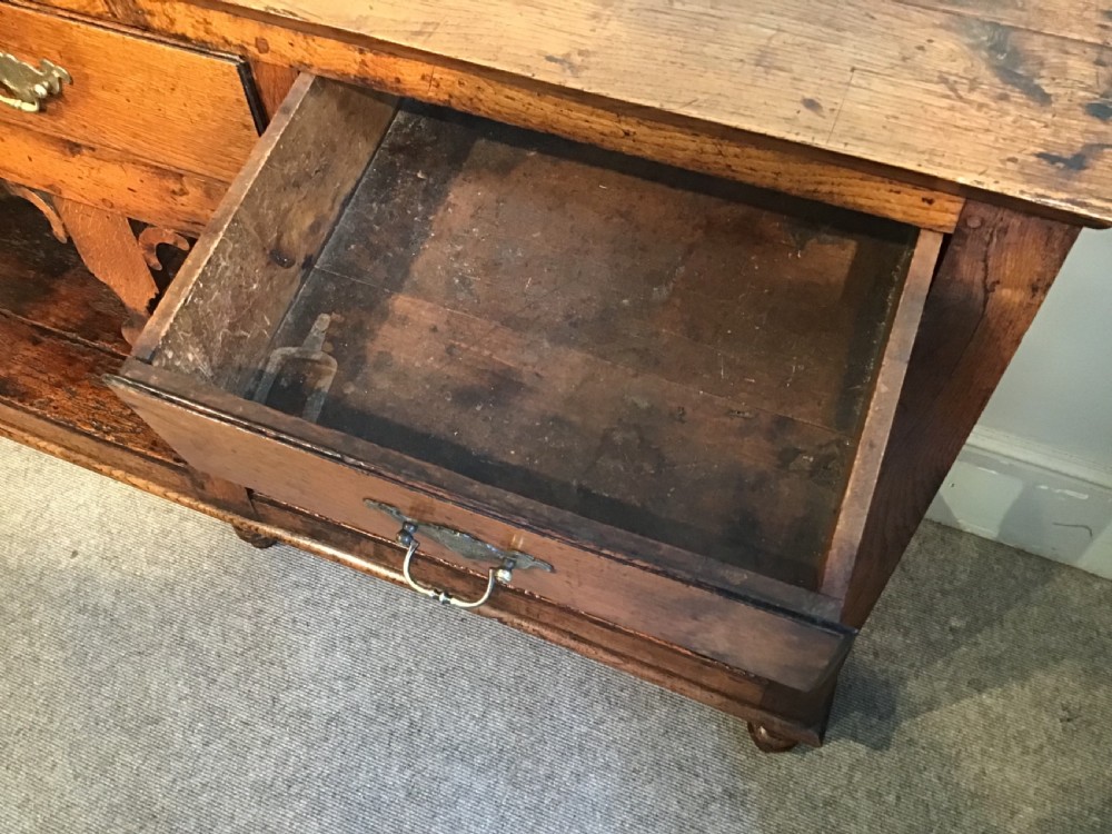 Georgian oak dresser base View X
