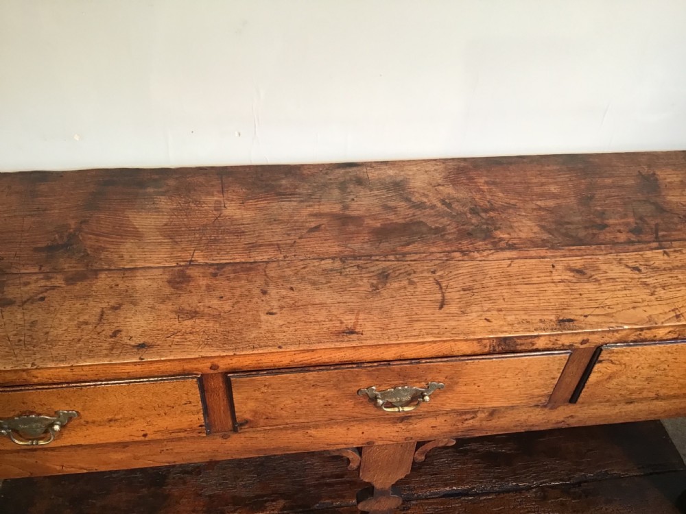 Georgian oak dresser base View XI