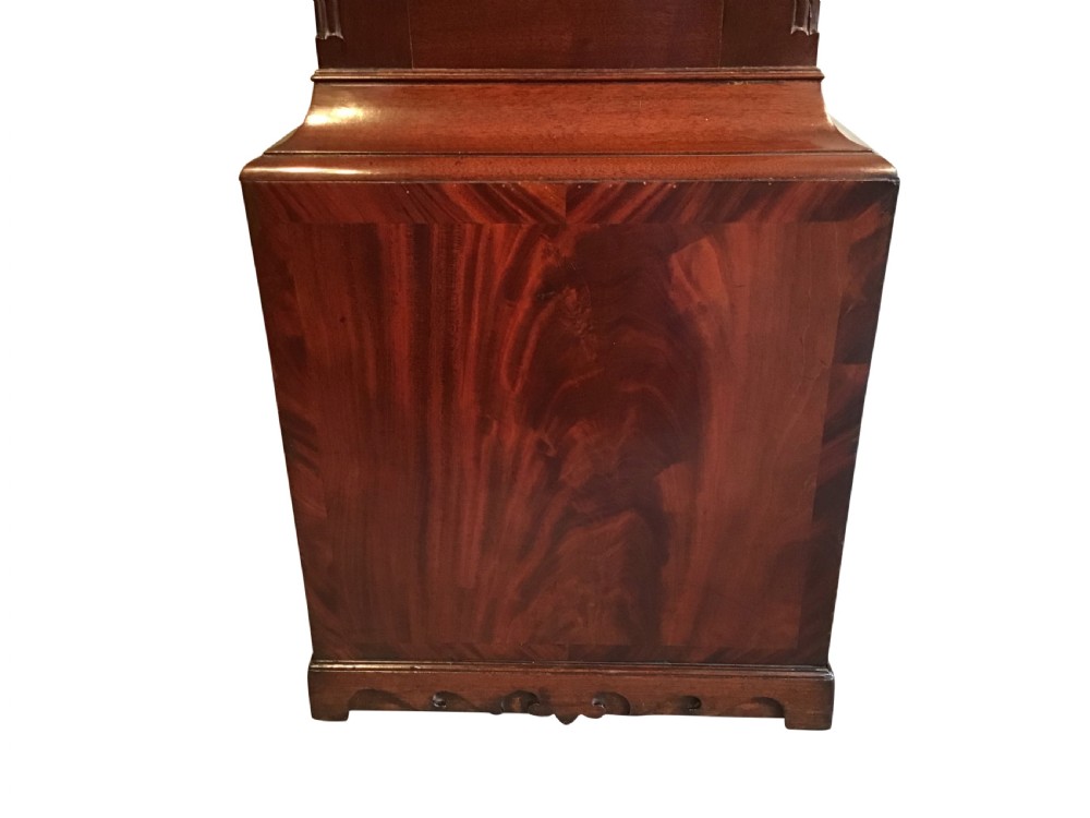 Antique mahogany longcase clock View III