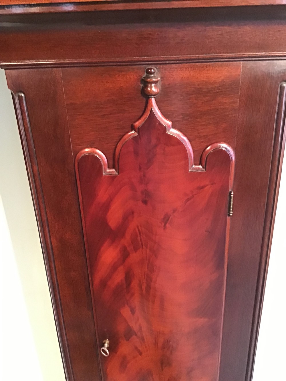 Antique mahogany longcase clock View VI