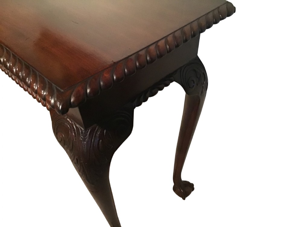 Antique mahogany serving table View VI
