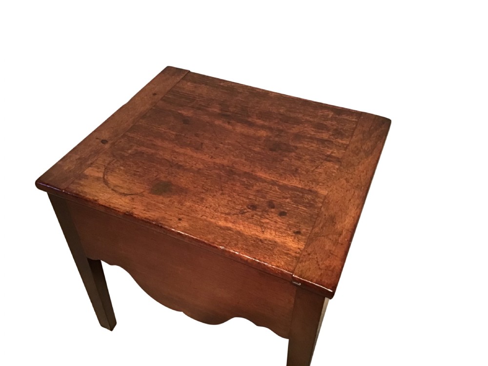 Antique mahogany close stool View II