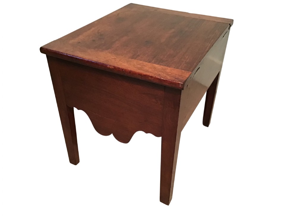 Antique mahogany close stool View III