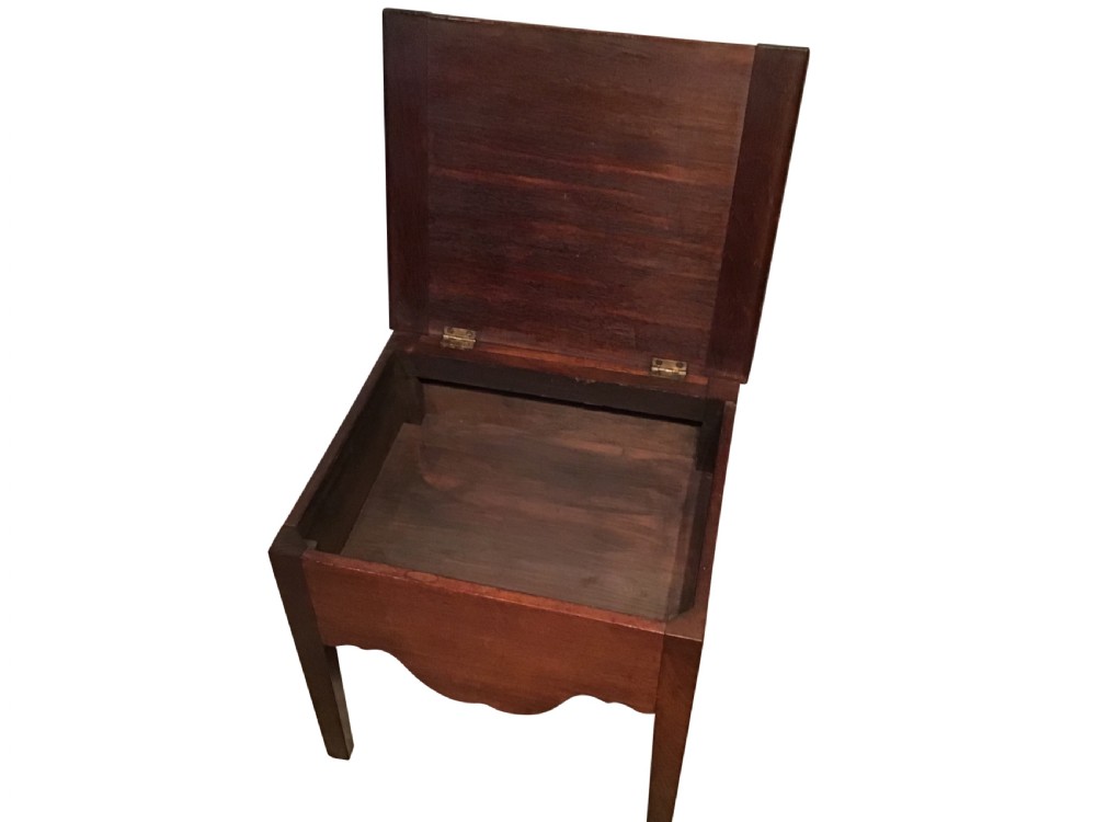 Antique mahogany close stool View IV