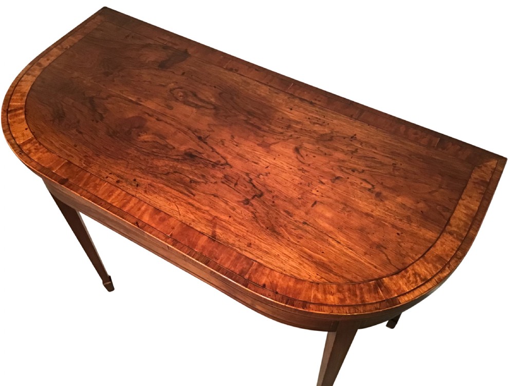 Georgian rosewood card table View II
