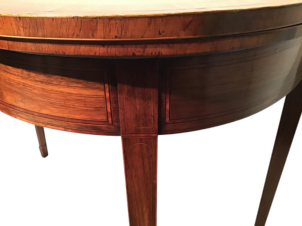 Georgian rosewood card table View III