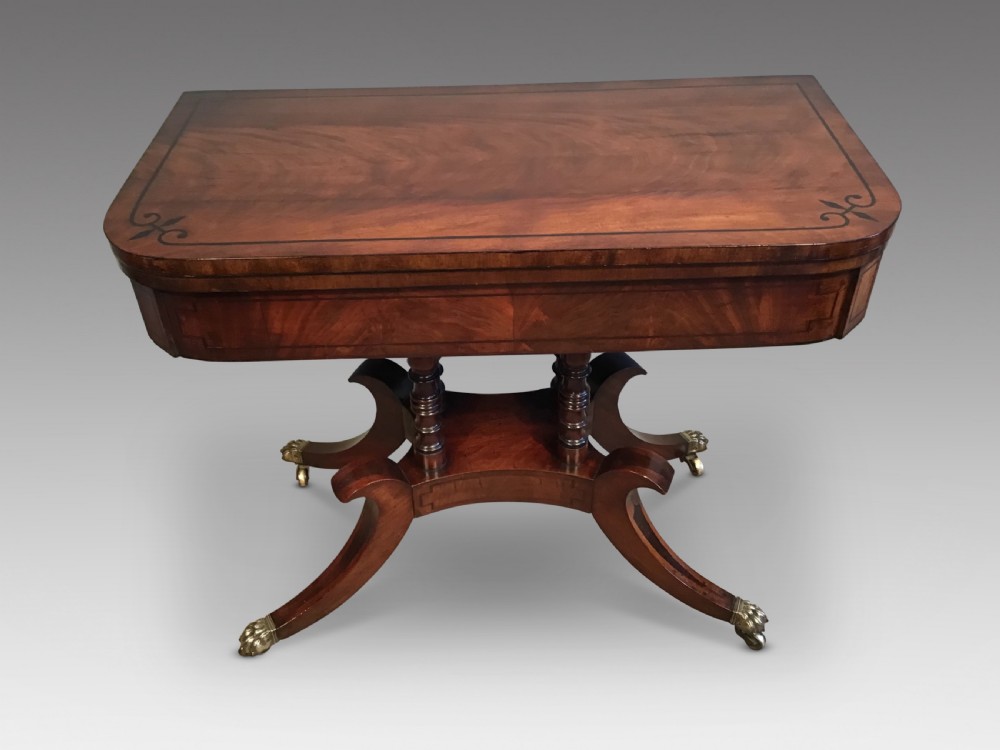 Regency card table