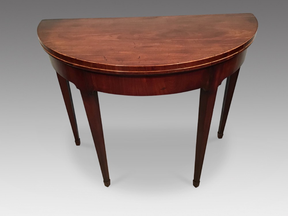Georgian mahogany card table