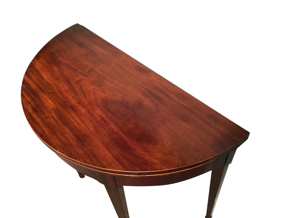 Georgian mahogany card table View III