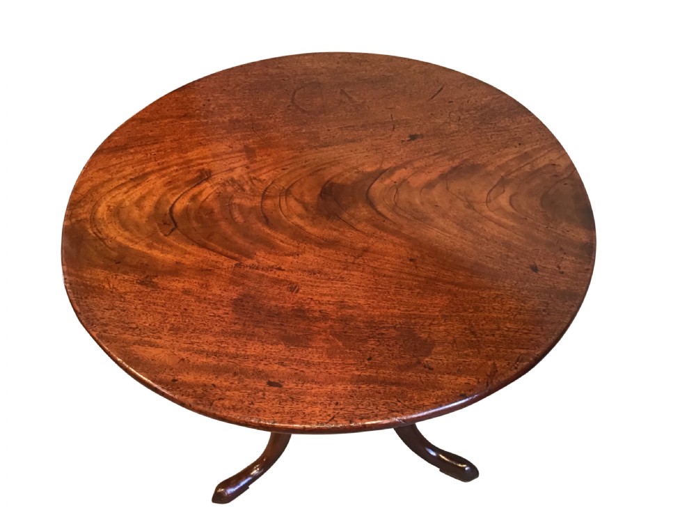 Georgian mahogany tripod table  View II