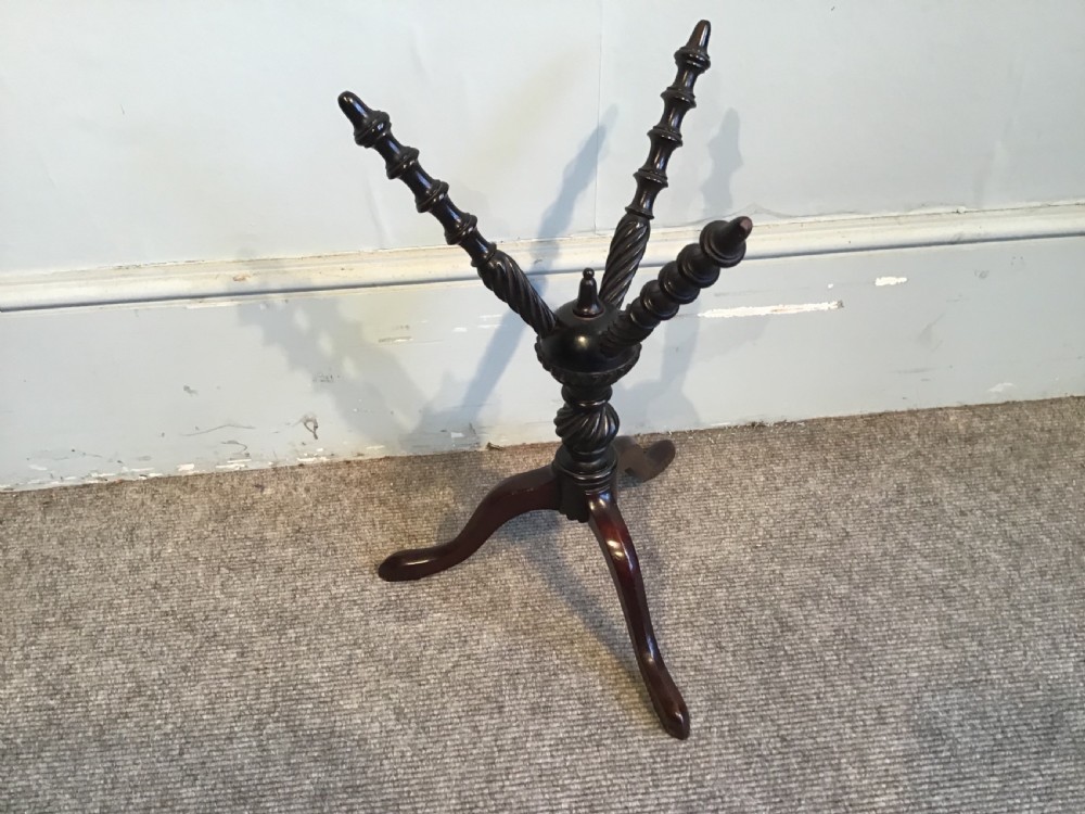 Antique mahogany bowl stand