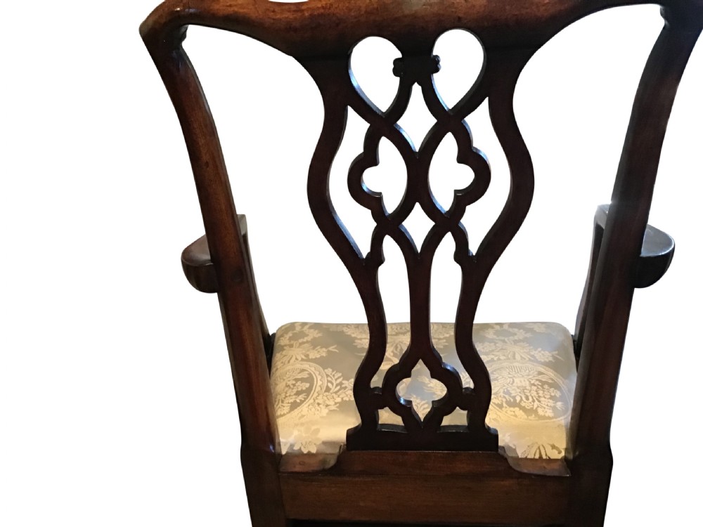 Pair of Georgian mahogany elbow chairs View IV