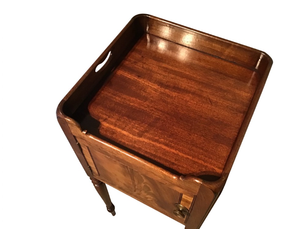 Antique mahogany bedside cabinet View IV