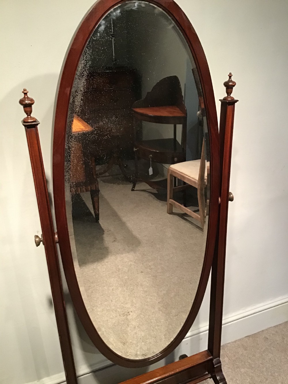 Antique cheval mirror View V