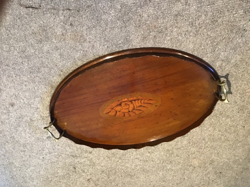 Antique oval tray View II
