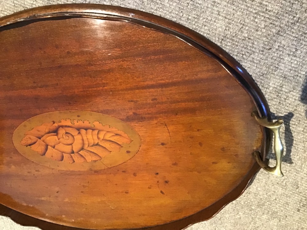 Antique oval tray View III