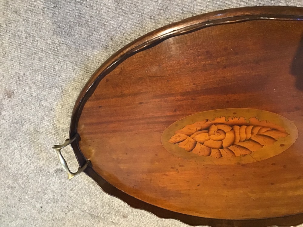 Antique oval tray View IV