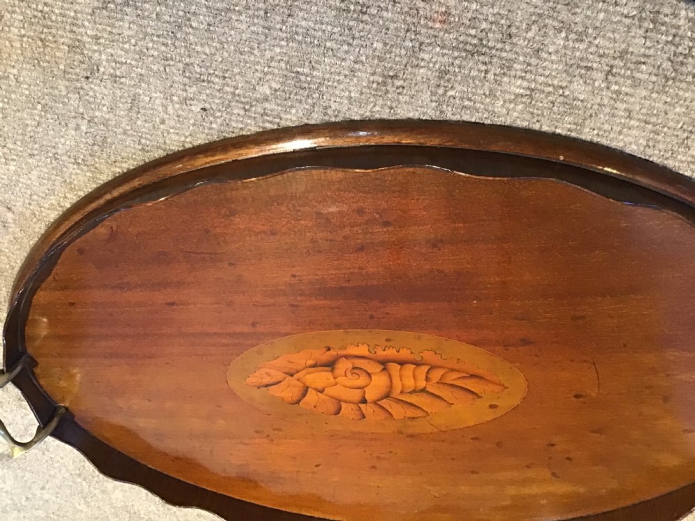 Antique oval tray View V