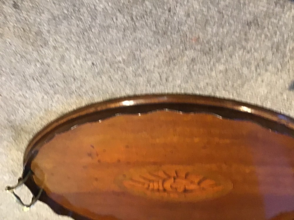 Antique oval tray View VI