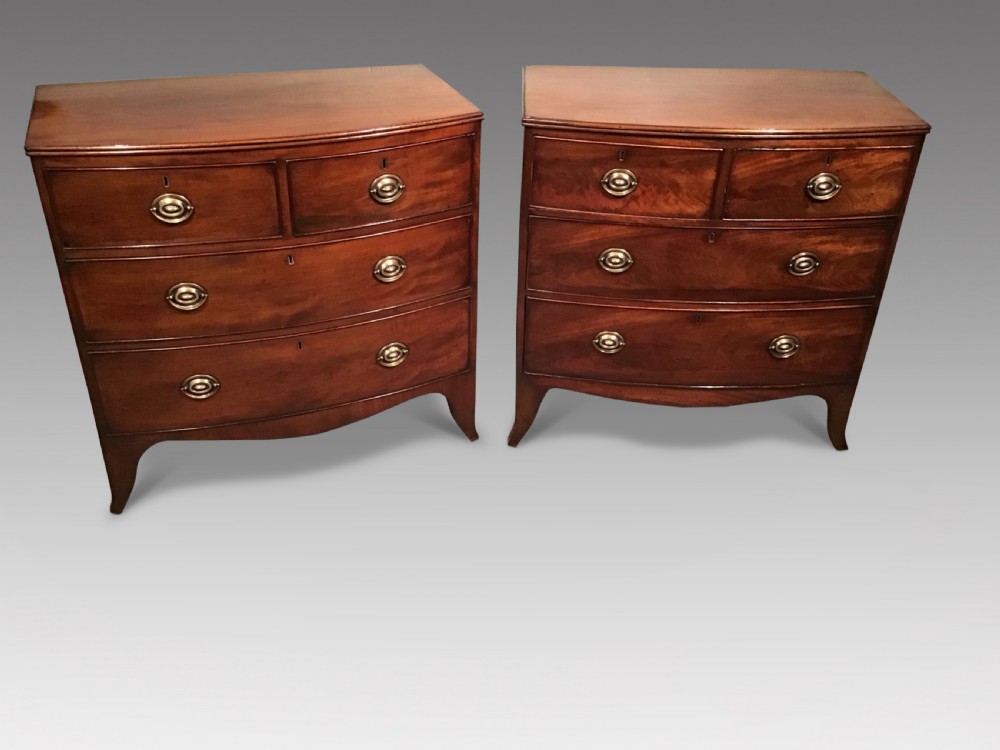 Pair of antique chests of drawers