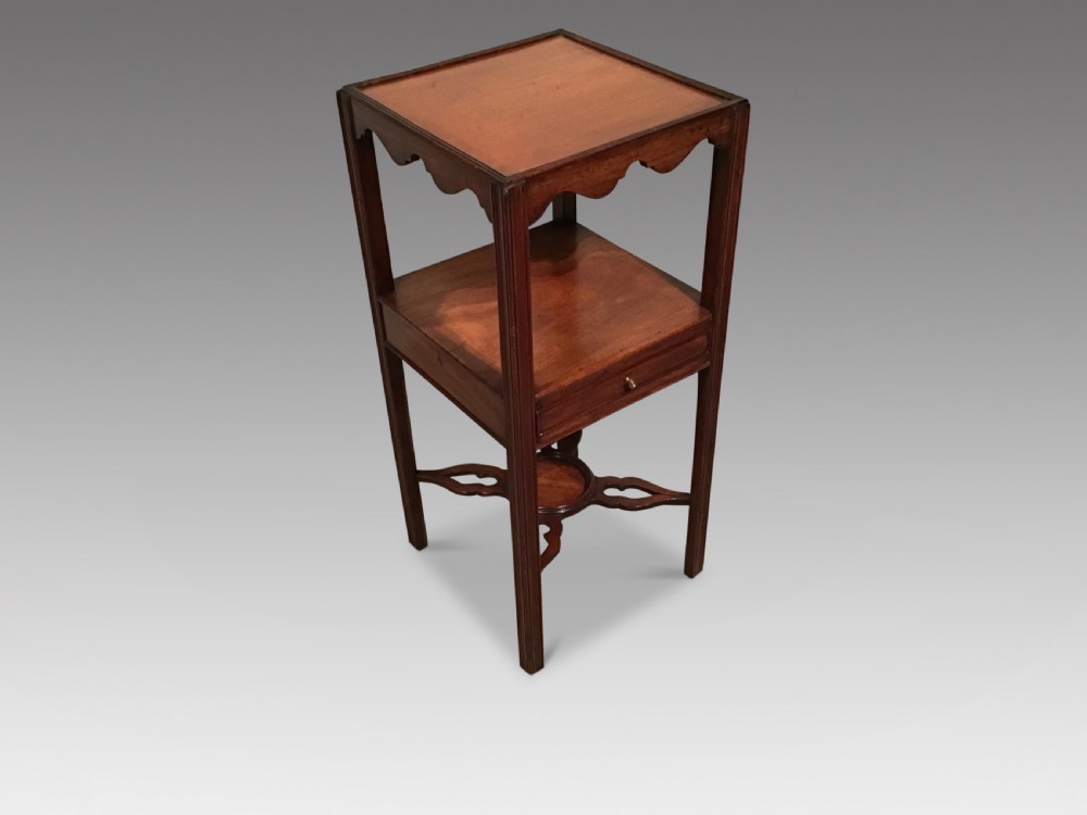 Georgian mahogany bedside table