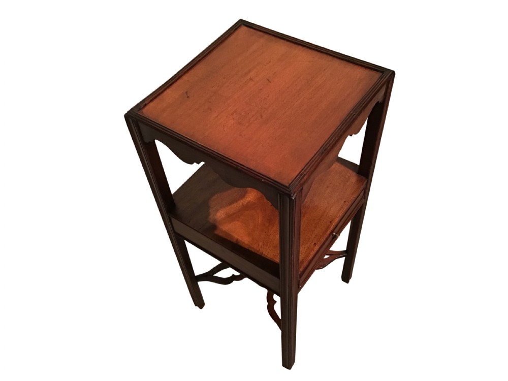 Georgian mahogany bedside table View II