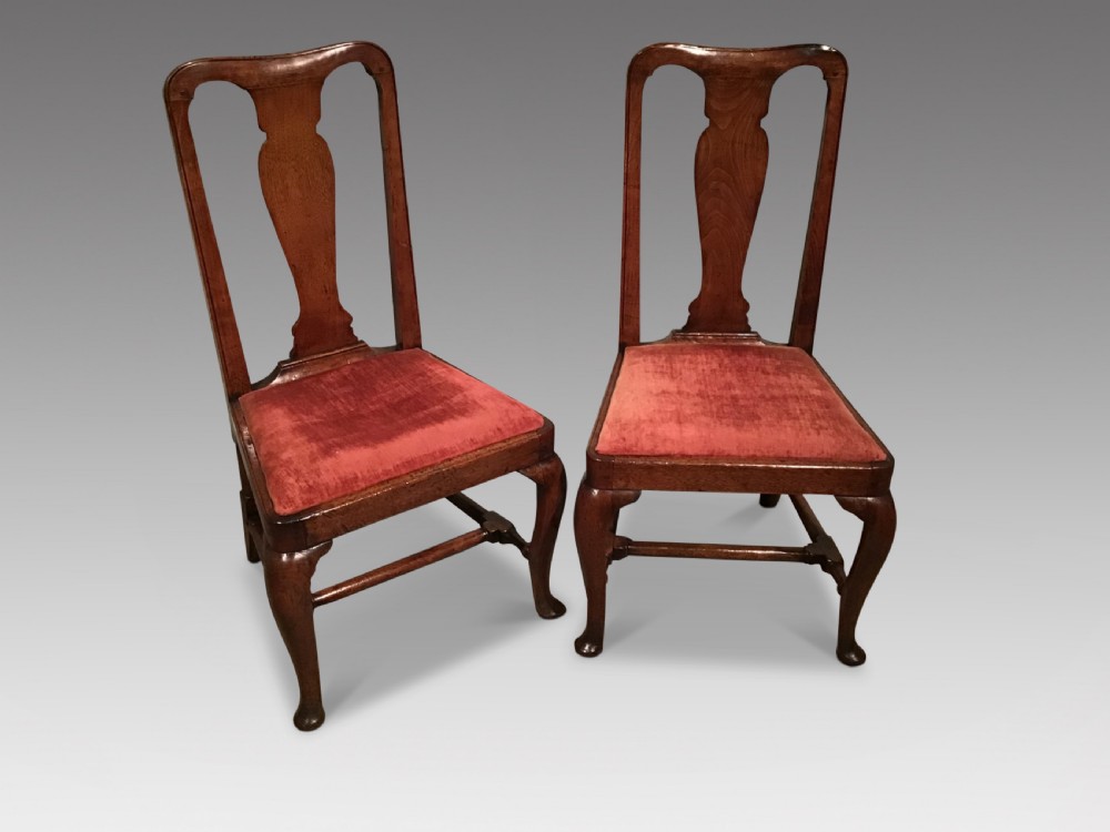Pair of early 18th century chairs