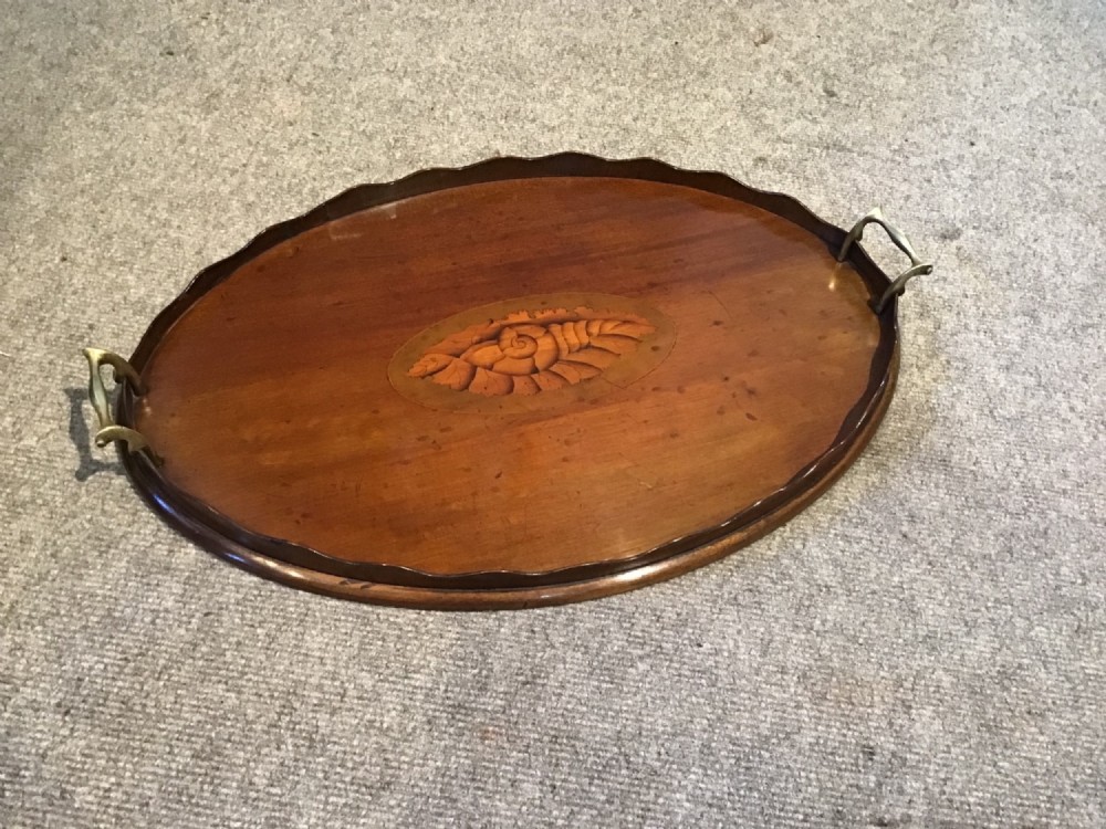 Antique oval tray