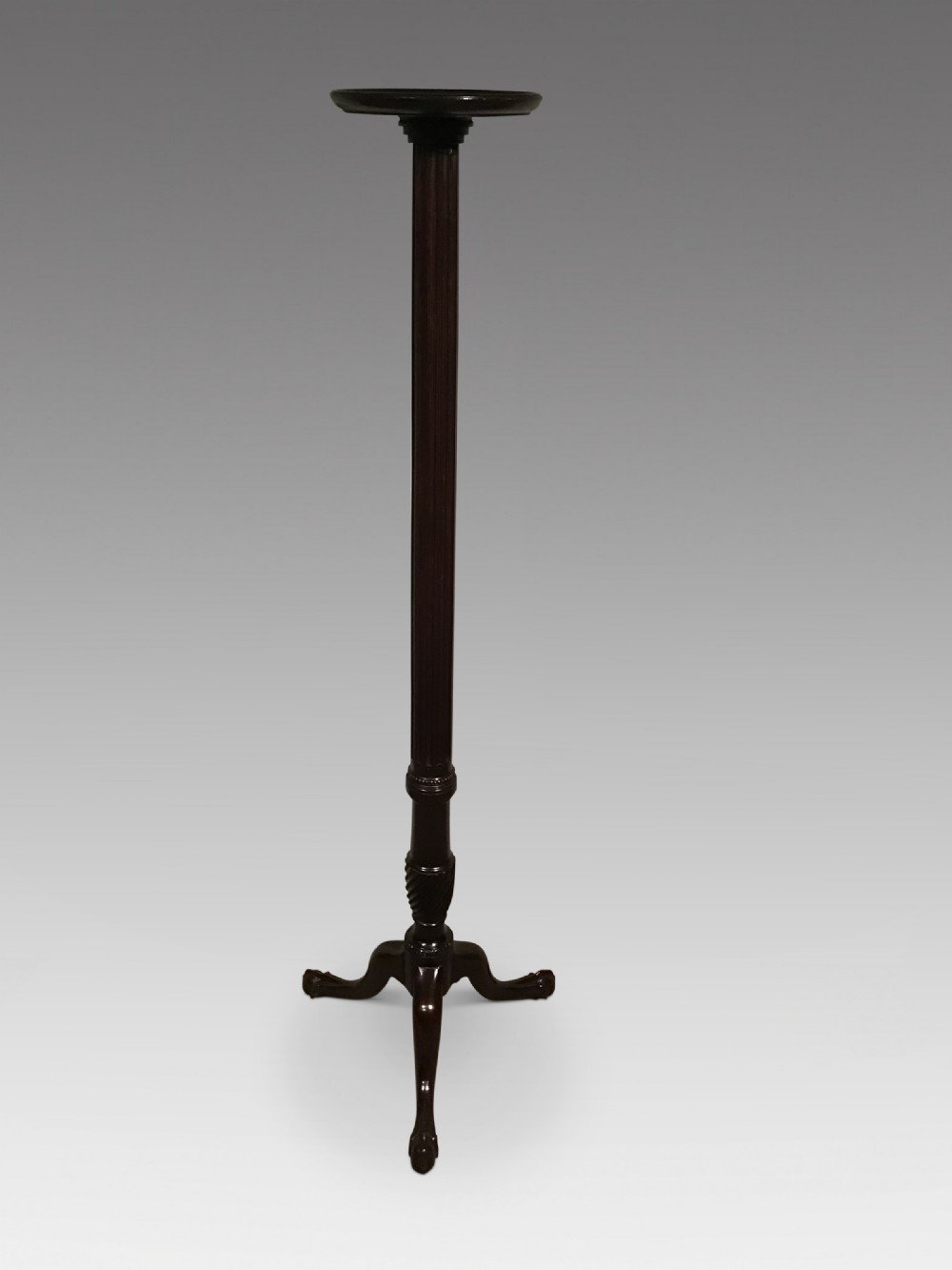 Antique mahogany torchere