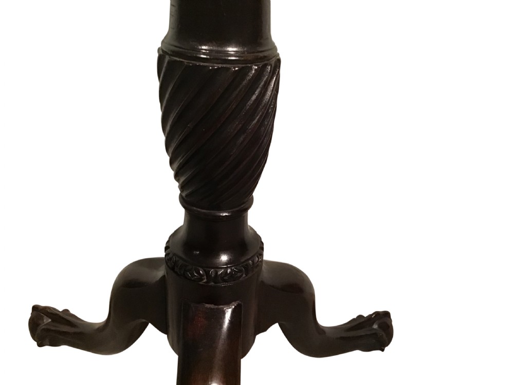 Antique mahogany torchere View IV