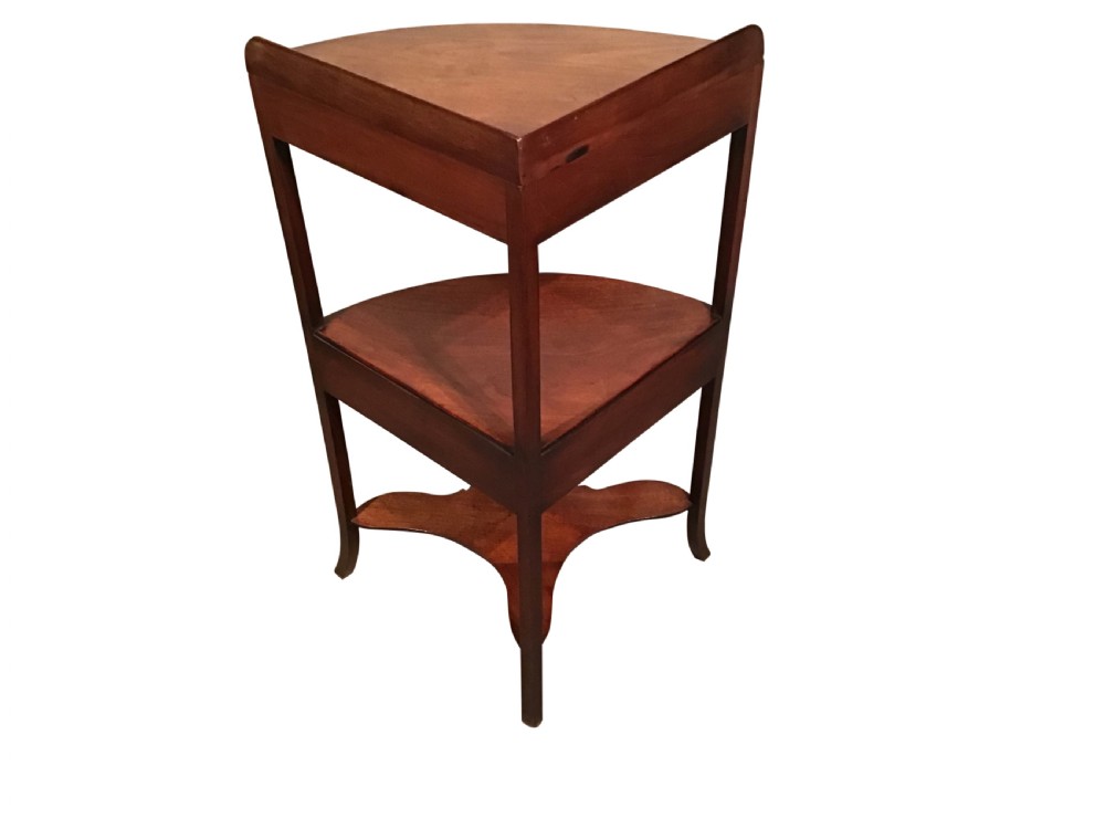 Georgian mahogany corner washstand View II