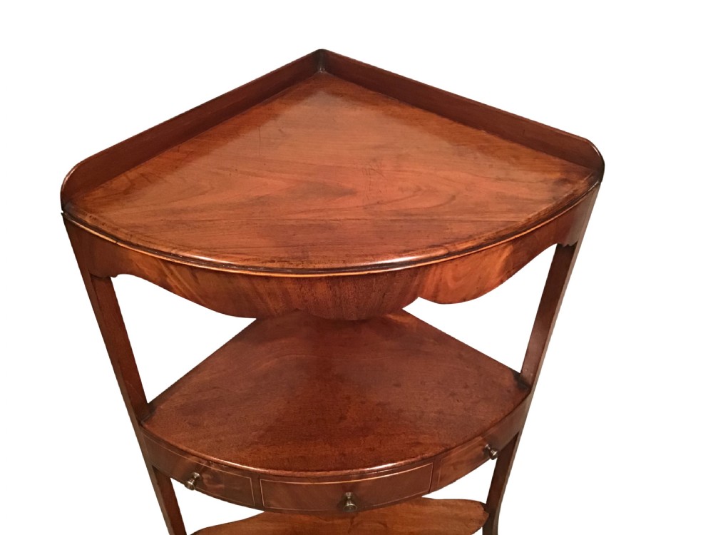 Georgian mahogany corner washstand View IV