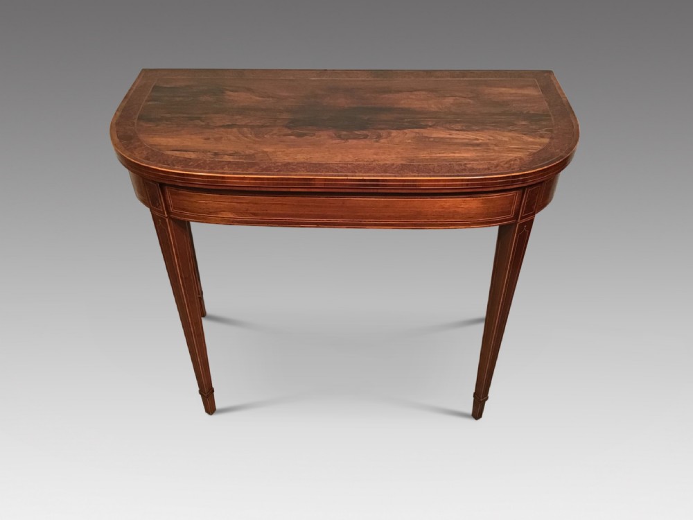 Georgian card table