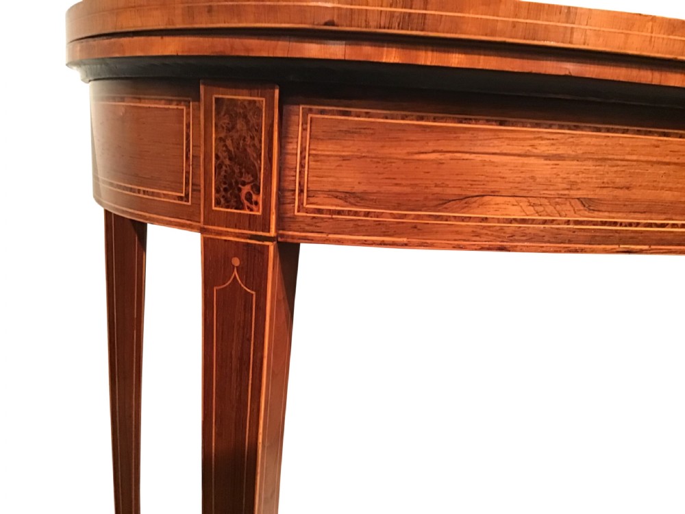 Georgian card table View V