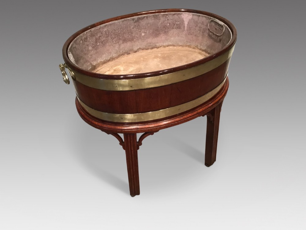 Antique mahogany wine cooler
